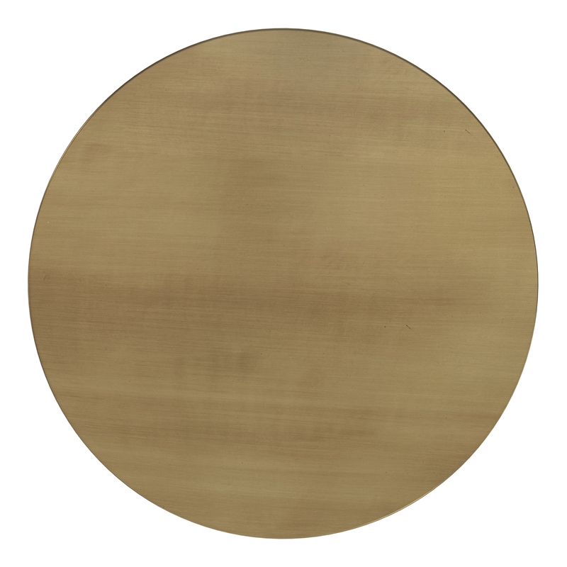 Pemberly Row 16 in Wide Metal Side Table in Antique Brass Finish