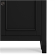 Pemberly Row 36 in Wide Black Transitional Storage Cabinet in Pine