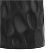 Pemberly Row Contemporary V-Chisel Accent Table in Black Mango Wood