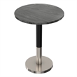 Pemberly Row Modern Side Table with Black Marble Top and Metal Base