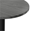 Pemberly Row Modern Side Table with Black Marble Top and Metal Base
