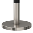 Pemberly Row Modern Side Table with Black Marble Top and Metal Base