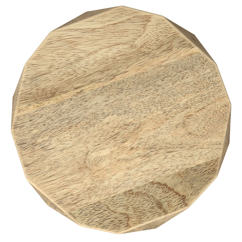Pemberly Row 15 in Wide Mango Wood End Table in Natural Finish