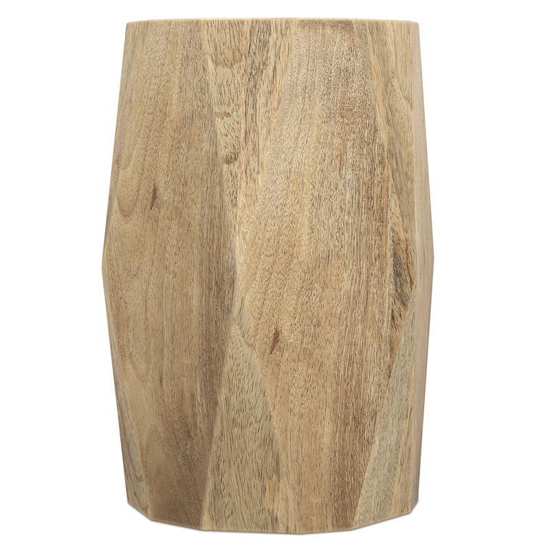 Pemberly Row 15 in Wide Mango Wood End Table in Natural Finish