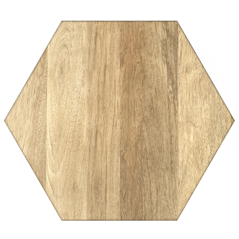 Pemberly Row 16 in Wide Mango Wood End Table in Natural Finish