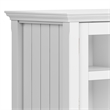 Pemberly Row Pine Wood Transitional TV Stand & 2 Bookcases in White