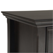 Pemberly Row 24 in Solid Wood Bedside Table Set in Hickory Brown