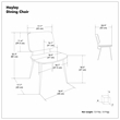 Pemberly Row 5-Piece Dining Set with Mango Wood Table in Black