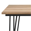 Pemberly Row 5-Piece Dining Set with Mango Wood Table in Black