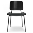 Pemberly Row 5-Piece Dining Set with Mango Wood Table in Black