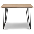 Pemberly Row 5-Piece Dining Set with Mango Wood Table in Black