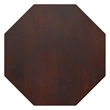 Pemberly Row Acacia Wood Polygon Side Table in Walnut Brown