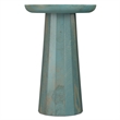 Pemberly Row Accent Table in Mango Wood Teal Wash Finish Round Design