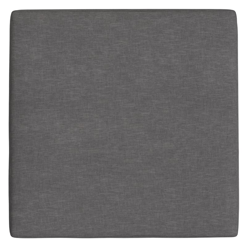 Pemberly Row XL Coffee Table Storage Ottoman in Slate Grey Polyester