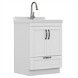 Pemberly Row 24 in Utility Sink Cabinet in Pure White