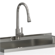 Pemberly Row 36-inch Utility Sink Cabinet with Faucet in Pure White