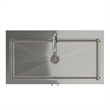 Pemberly Row 36-inch Utility Sink Cabinet with Faucet in Pure White