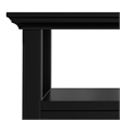 Pemberly Row 19-Inch Solid Pine Wood End Table with Drawer in Black