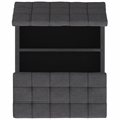 Pemberly Row Lift Top Storage Ottoman in Slate Gray Linen