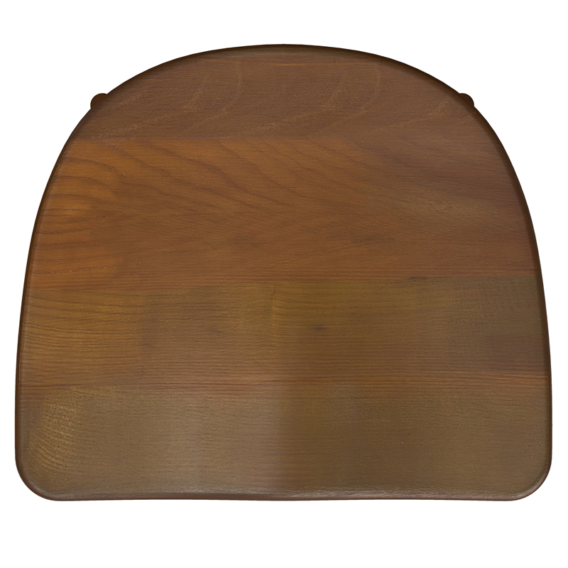 Pemberly Row 30 inch Sculpted Wood Bar Stool in Dark Walnut Finish