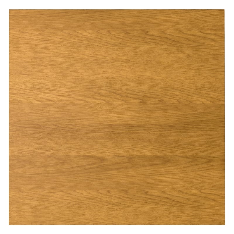 Pemberly Row 54 x 54 in Square Dining Table in Oak Veneer with Graphite Legs
