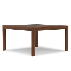 Pemberly Row 54&quot Square Walnut Dining Table with Solid Wood Legs