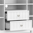 Pemberly Row Transitional TV Media Stand in White for TVs up to 60 Inches