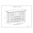 Pemberly Row Transitional TV Media Stand in White for TVs up to 60 Inches