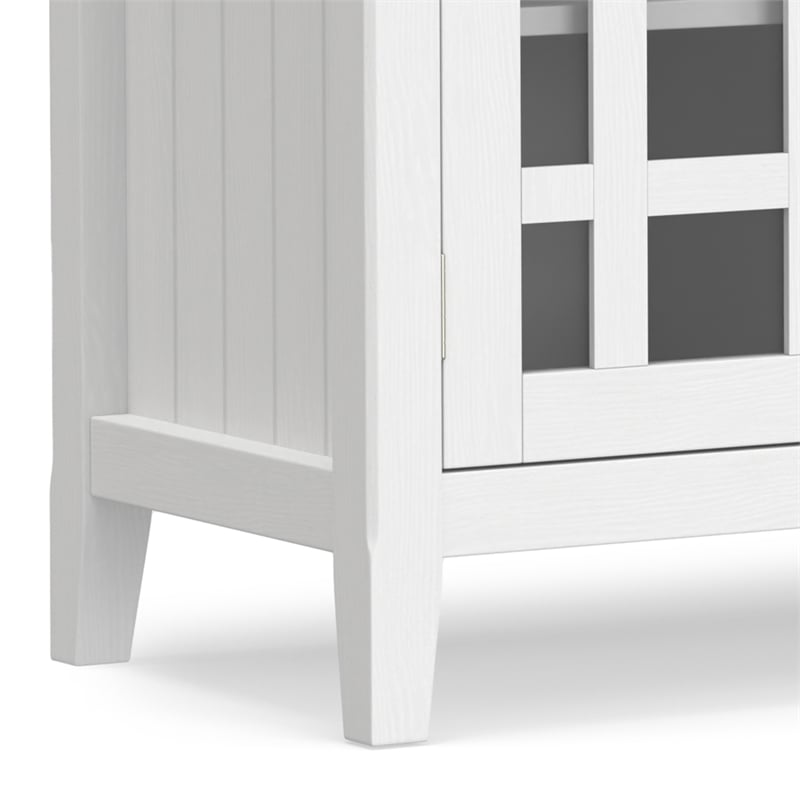 Pemberly Row Transitional TV Media Stand in White for TVs up to 60 Inches