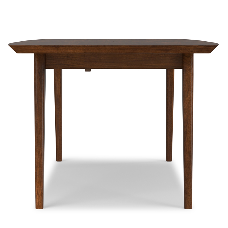 Pemberly Row Modern Extendable Dining Table with Walnut Veneer 66-84
