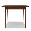 Pemberly Row Modern Extendable Dining Table with Walnut Veneer 66-84
