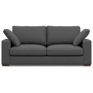 Pemberly Row 78-inch Oversized Sofa in Pebble Grey Performance Fabric