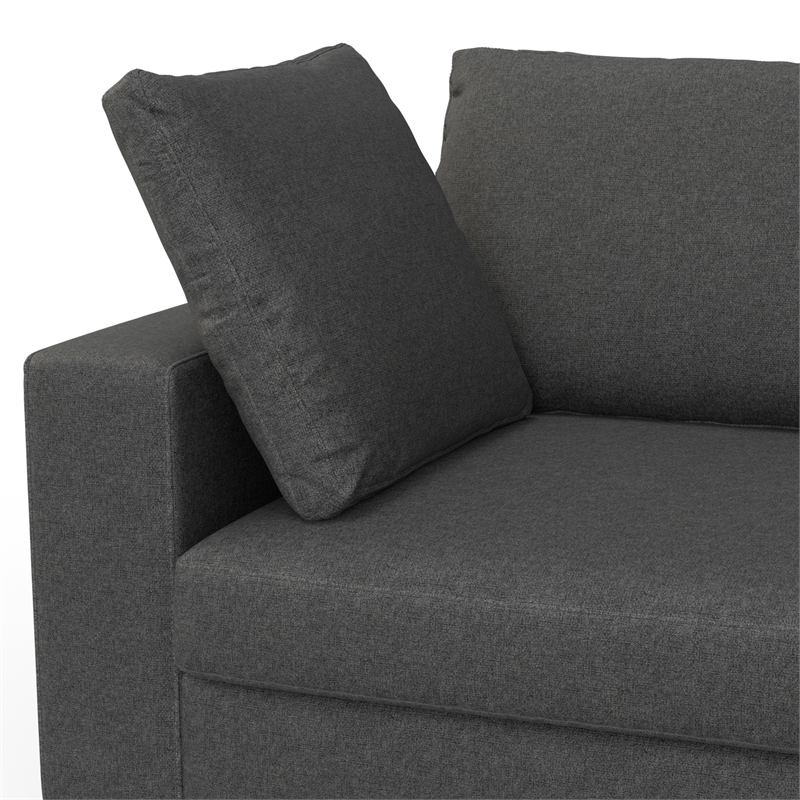 Pemberly Row 78-inch Oversized Sofa in Pebble Grey Performance Fabric