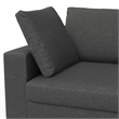 Pemberly Row 78-inch Oversized Sofa in Pebble Grey Performance Fabric