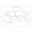 Pemberly Row 78-inch Oversized Sofa in Pebble Grey Performance Fabric