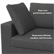 Pemberly Row 78-inch Oversized Sofa in Pebble Grey Performance Fabric