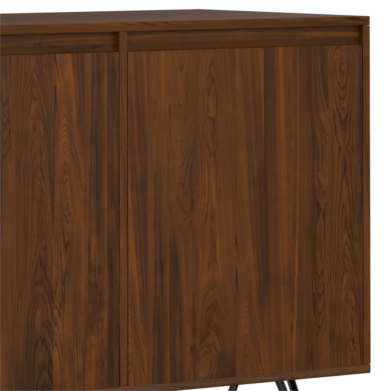 Pemberly Row Contemporary 60 in Sideboard Buffet in Walnut Veneer