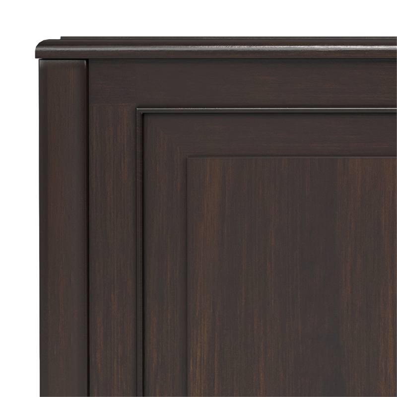 Pemberly Row 36 in Solid Wood Storage Bench Trunk in Chestnut Brown