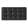 Pemberly Row Storage Ottoman Bench in Distressed Black Faux Leather