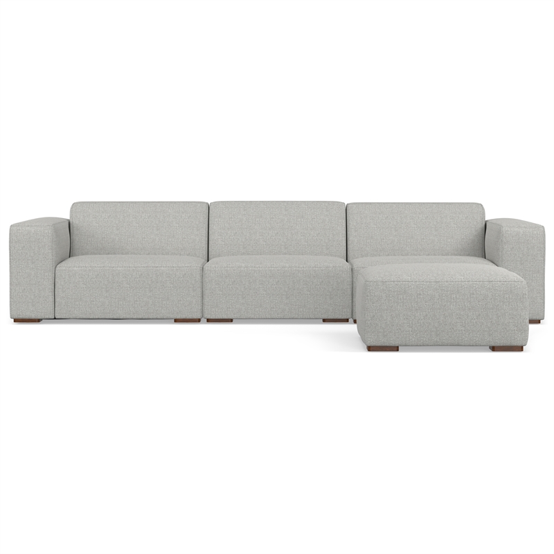 Pemberly Row 3-Seater Modular Sofa and Ottoman in Performance Fabric