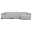 Pemberly Row 3-Seater Modular Sofa and Ottoman in Performance Fabric