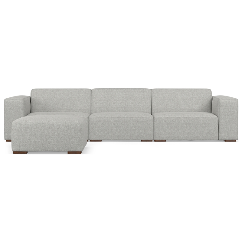 Pemberly Row 3-Seater Modular Sofa and Ottoman in Performance Fabric
