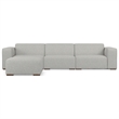 Pemberly Row 3-Seater Modular Sofa and Ottoman in Performance Fabric