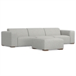 Pemberly Row 3-Seater Modular Sofa and Ottoman in Performance Fabric