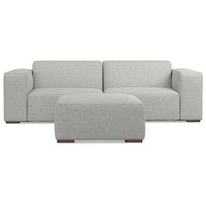Pemberly Row 2-Seater Modular Sofa and Ottoman Set in Performance Fabric