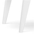 Pemberly Row Solid Hardwood Rectangle End Table with Drawer in White