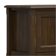 Pemberly Row Mahogany Brown Wood Media Stand for TVs up to 80 inches