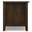 Pemberly Row Mahogany Brown Wood Media Stand for TVs up to 80 inches