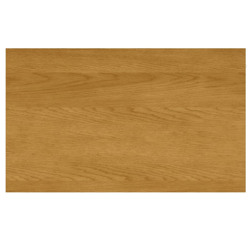 Pemberly Row Solid Wood Dining Table in Oak Brown Finish