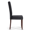 Pemberly Row 7-Piece Faux Leather Dining Set with Distressed Black Finish